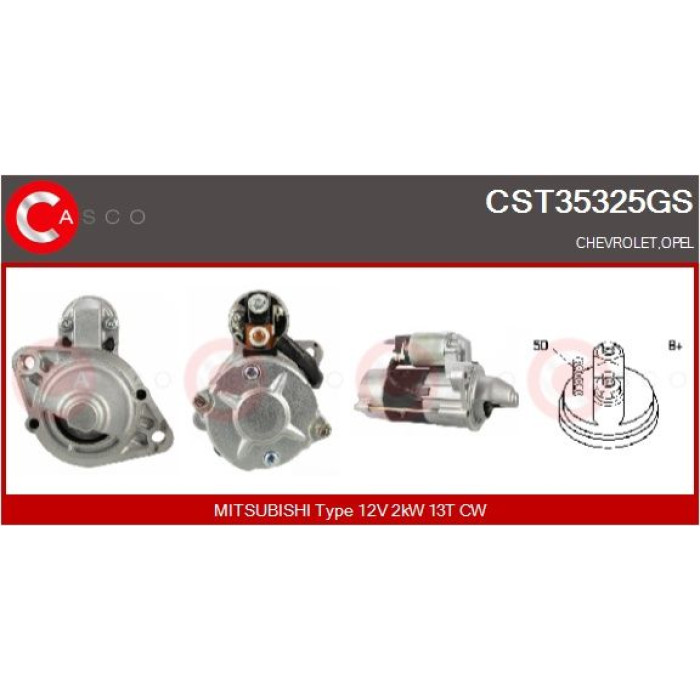 CASCO Anlasser CST35325GS