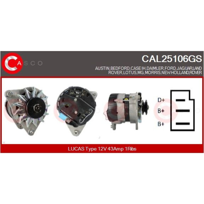 CASCO Generator CAL25106GS CASCO Generator CAL25106GS