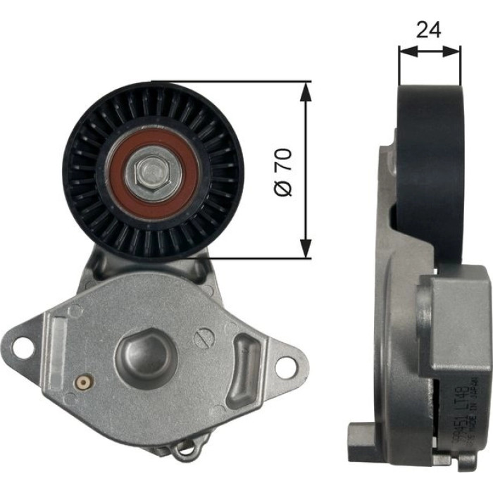 Gates Spannrolle T39246 Gates Spannrolle T39246