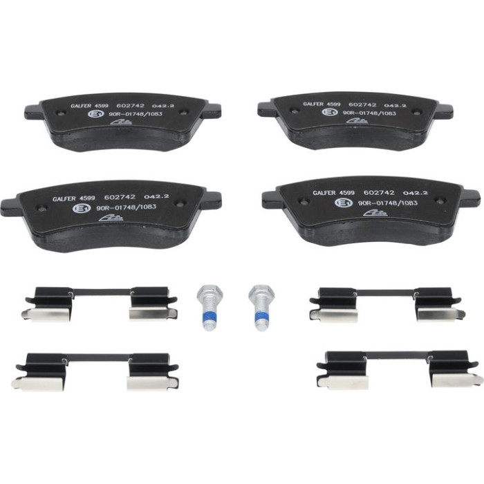 ATE Bremsbelagsatz Renault Vorderachse Kangoo 08- Mit Sensor 13.0460-2742.2 ATE Bremsbelagsatz Renault Vorderachse Kangoo 08- Mit Sensor 13.0460-2742.2