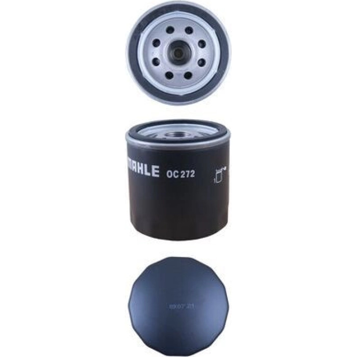 OC 272 MAHLE Ölfilter OC 272, Anschraubfilter, Höhe 73,5 mm – u. a. für Opel Ascona C (J82), C CC (J82), Fiat Coupé (175_) – OE Nummer 0650386 - l OC 272 MAHLE Ölfilter OC 272, Anschraubfilter, Höhe 73,5 mm – u. a. für Opel Ascona C (J82), C CC (J82), Fiat Coupé (175_) – OE Nummer 0650386 - l