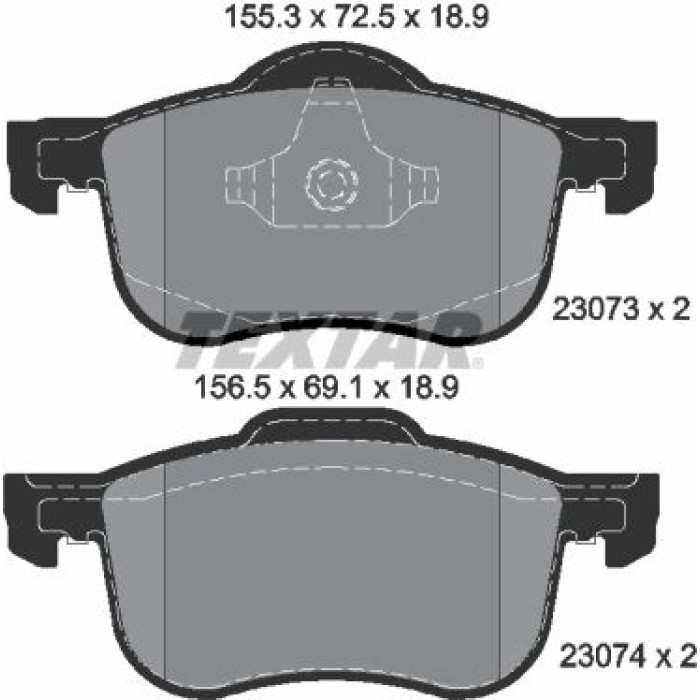 Textar Bremsbelagsatz 2307303 Textar Bremsbelagsatz 2307303