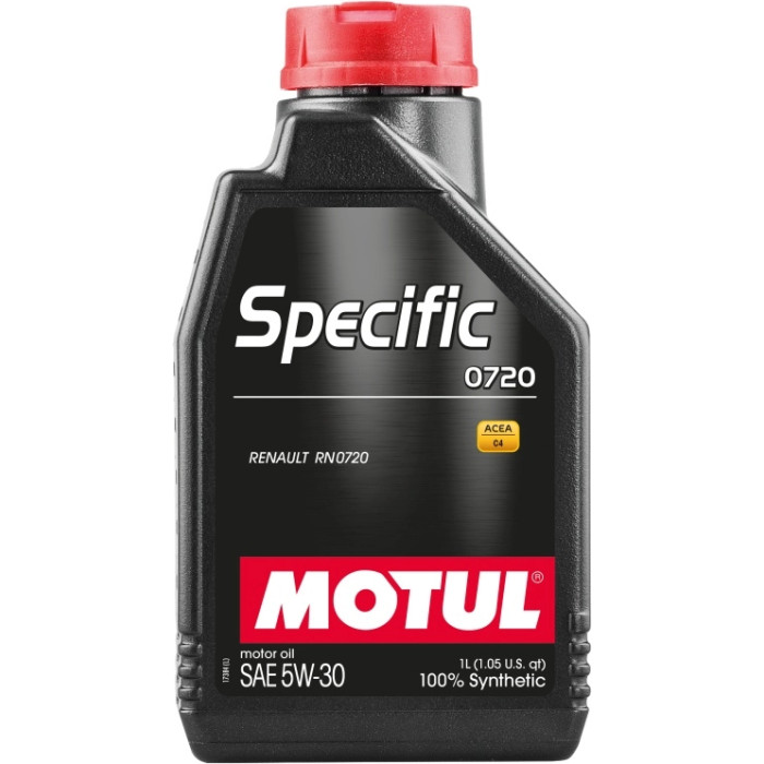 Motul Specific 0720 RN0720 5W-30 1 Liter 102208 Motul Specific 0720 RN0720 5W-30 1 Liter 102208