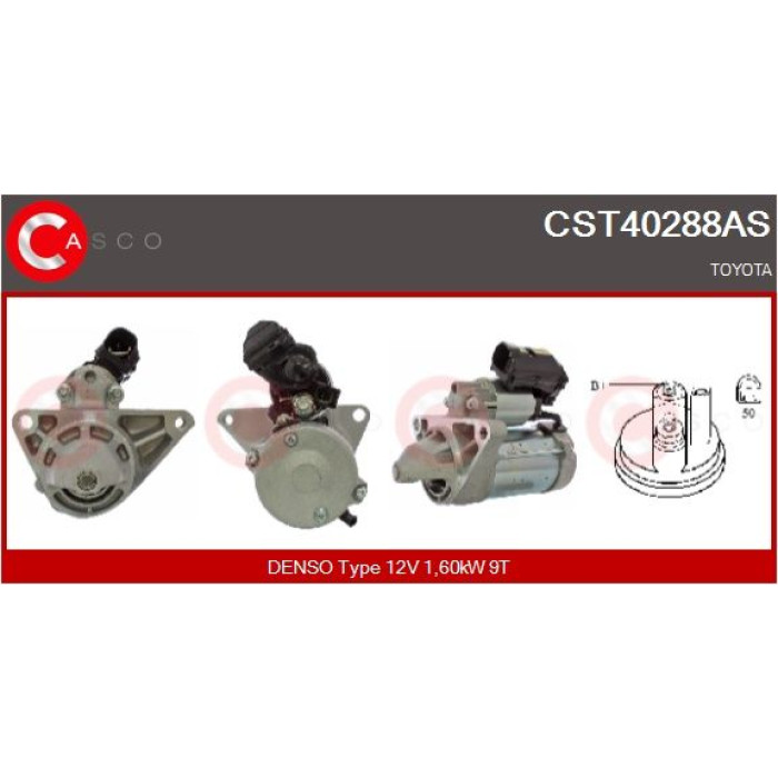 CASCO Anlasser CST40288AS CASCO Anlasser CST40288AS