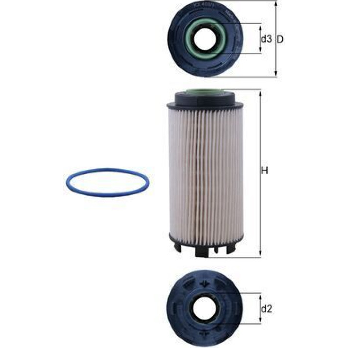 MAHLE Kraftstofffilter KX 403/1D MAHLE Kraftstofffilter KX 403/1D