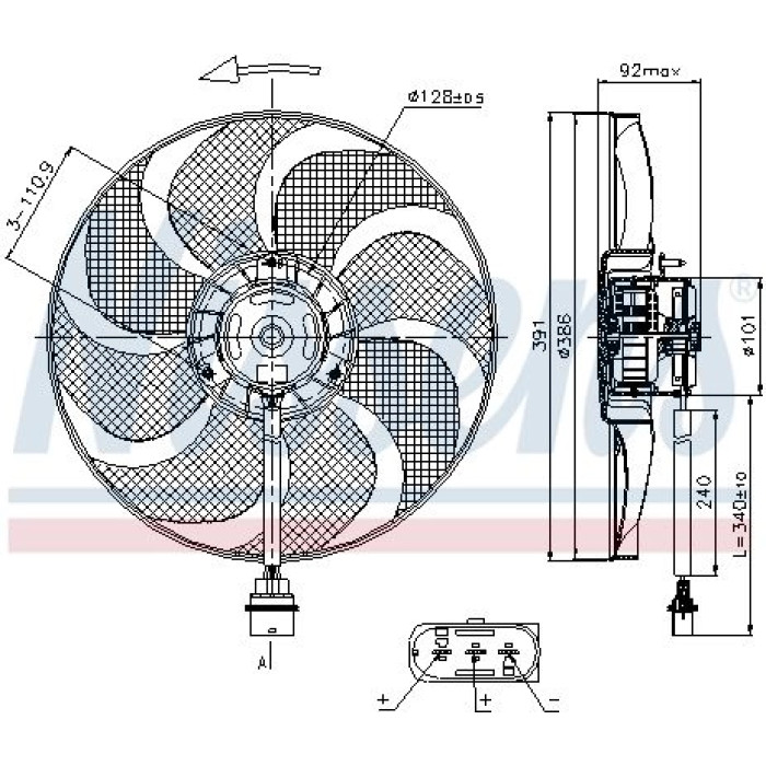 Nissens Kühlerlüfter PKW 85690 Nissens Kühlerlüfter PKW 85690