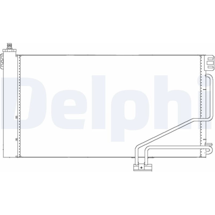 Delphi Klimakondensator TSP0225678 Delphi Klimakondensator TSP0225678