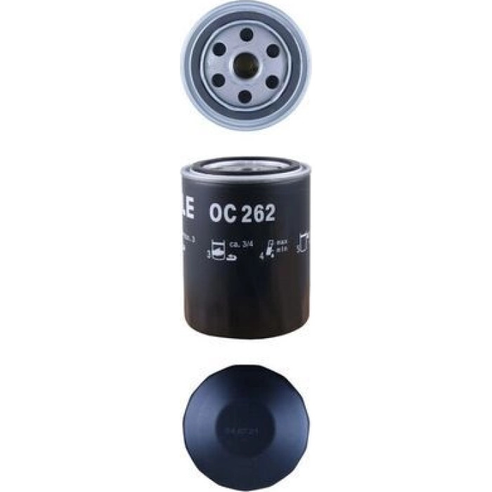OC 262 MAHLE Ölfilter OC 262, Anschraubfilter, Höhe 117,5 mm – u. a. für VW Golf III (1H1), VW Variant (1H5), VW Cabriolet (1E7) – OE Nummer 028115561B - l OC 262 MAHLE Ölfilter OC 262, Anschraubfilter, Höhe 117,5 mm – u. a. für VW Golf III (1H1), VW Variant (1H5), VW Cabriolet (1E7) – OE Nummer 028115561B - l