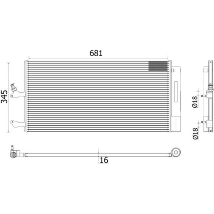 MAHLE Kondensator, Klimaanlage AC 942 000P MAHLE Kondensator, Klimaanlage AC 942 000P