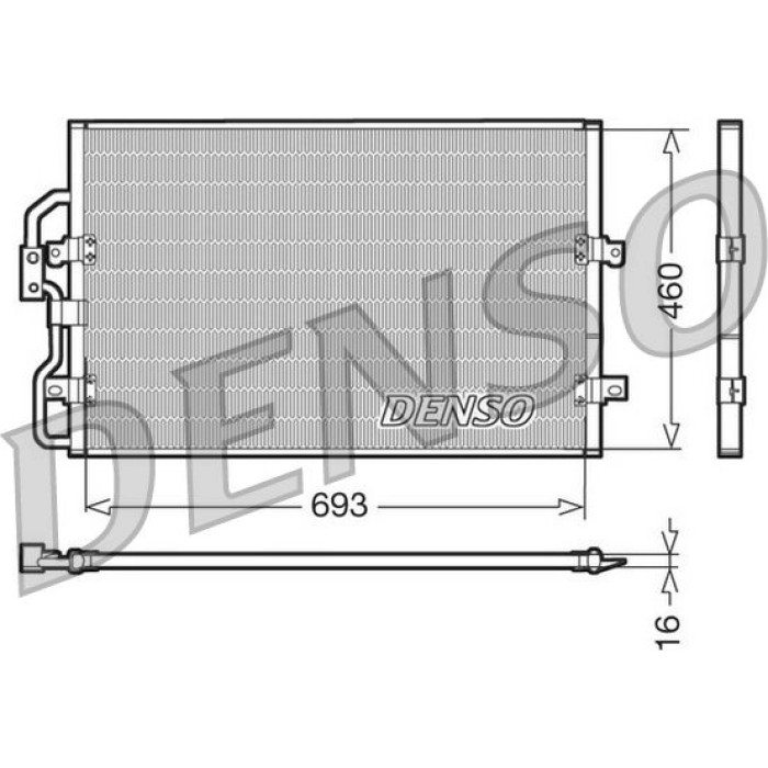 Denso Klimakondensator DCN07040 Denso Klimakondensator DCN07040