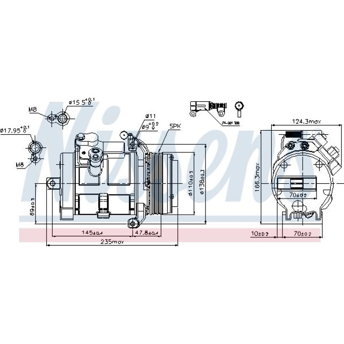 Nissens Klimakompressor PKW 89077 Nissens Klimakompressor PKW 89077