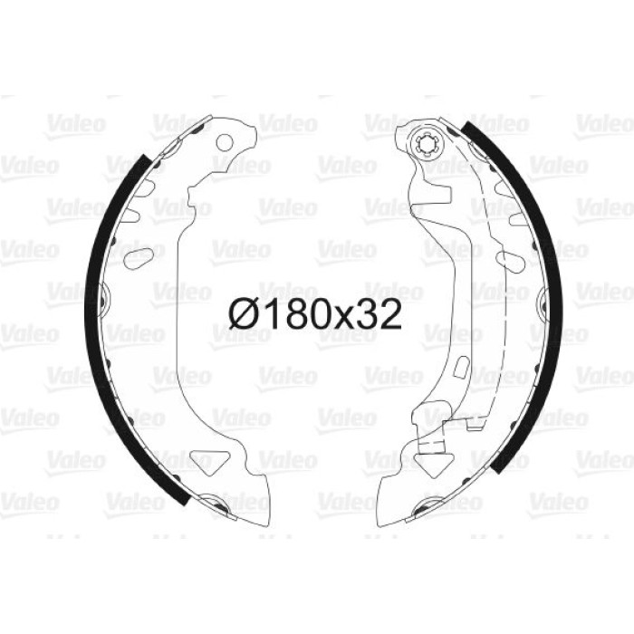 Valeo Bremsbacken 562061