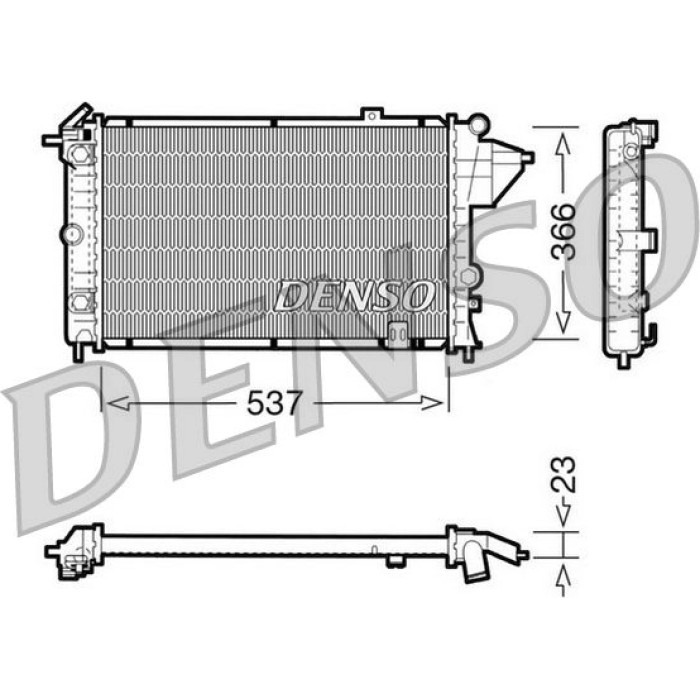 Denso Motorkühler DRM20024 Denso Motorkühler DRM20024