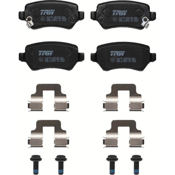 TRW Bremsbelagsatz Opel Astra/Combo/Corsa/Meriva/Zafira 98- Dtec Cotec GDB1515DTE TRW Bremsbelagsatz Opel Astra/Combo/Corsa/Meriva/Zafira 98- Dtec Cotec GDB1515DTE
