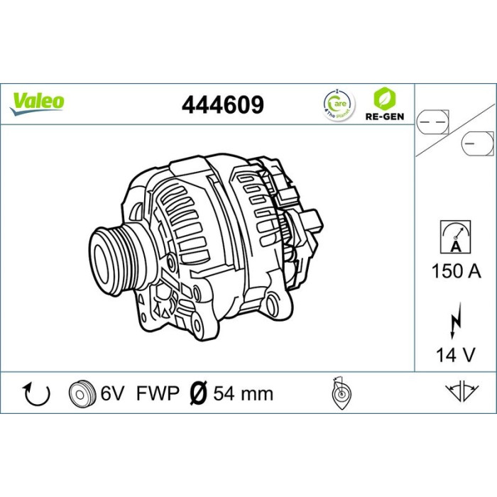 Valeo Lichtmaschine 444609 Valeo Lichtmaschine 444609
