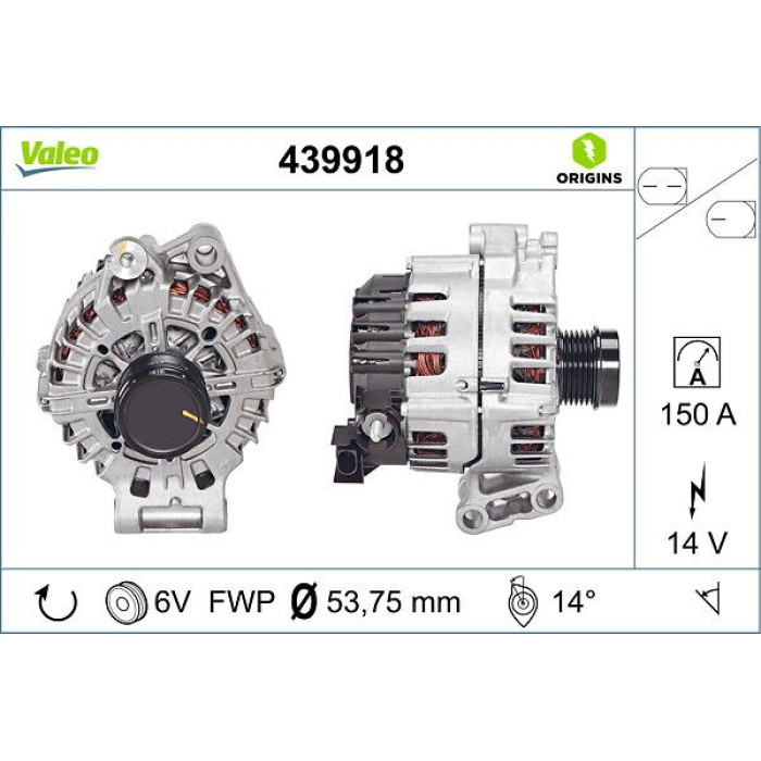 Valeo Lichtmaschine 439918 Valeo Lichtmaschine 439918