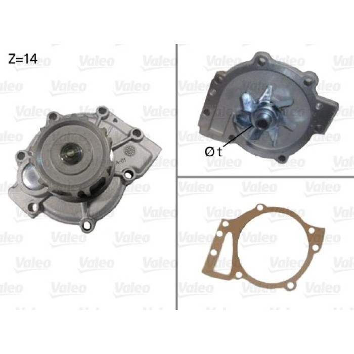 Valeo Wasserpumpe / Kühlmittelpumpe 506588 Valeo Wasserpumpe / Kühlmittelpumpe 506588