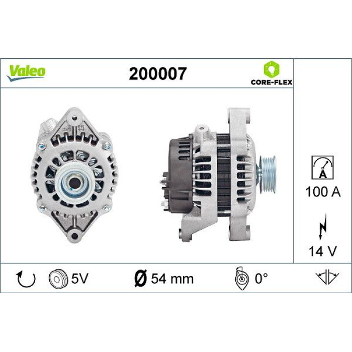 Valeo Lichtmaschine 200007 Valeo Lichtmaschine 200007