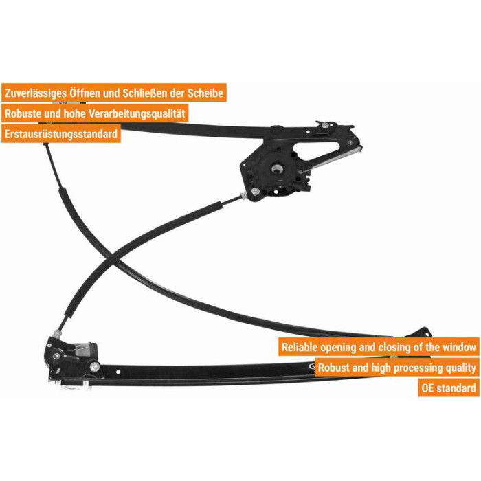 VAICO V10-6320 Fensterheber vorne rechts, elektrisch, mit Komfortfunktion, ohne Motor VAICO V10-6320 Fensterheber vorne rechts, elektrisch, mit Komfortfunktion, ohne Motor