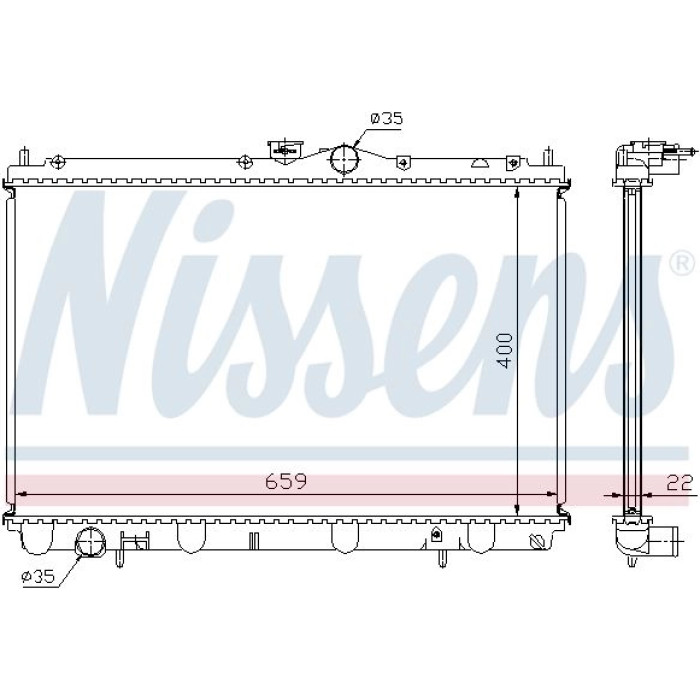 Nissens Wasserkühler PKW 62857A Nissens Wasserkühler PKW 62857A