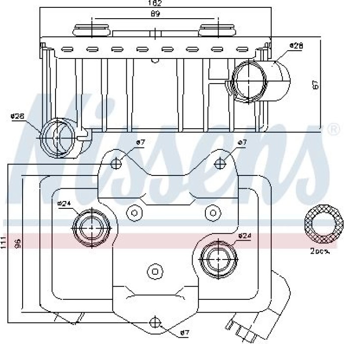 Nissens Ölkühler PKW 90582 Nissens Ölkühler PKW 90582