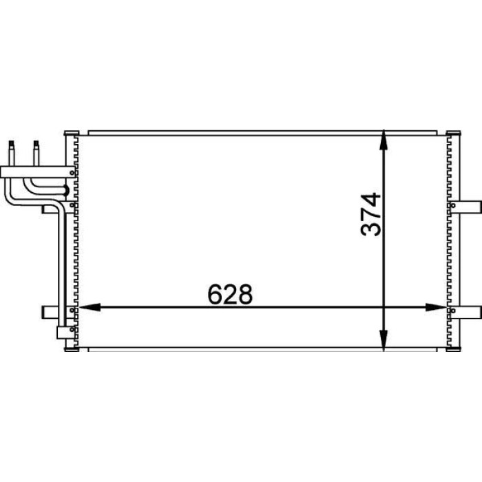 MAHLE Kondensator, Klimaanlage AC 374 000P MAHLE Kondensator, Klimaanlage AC 374 000P