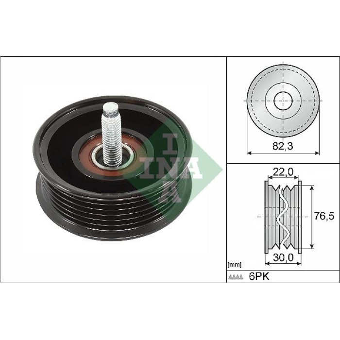 Umlenk-/Führungsrolle, Keilrippenriemen 532 0922 10 Umlenk-/Führungsrolle, Keilrippenriemen 532 0922 10