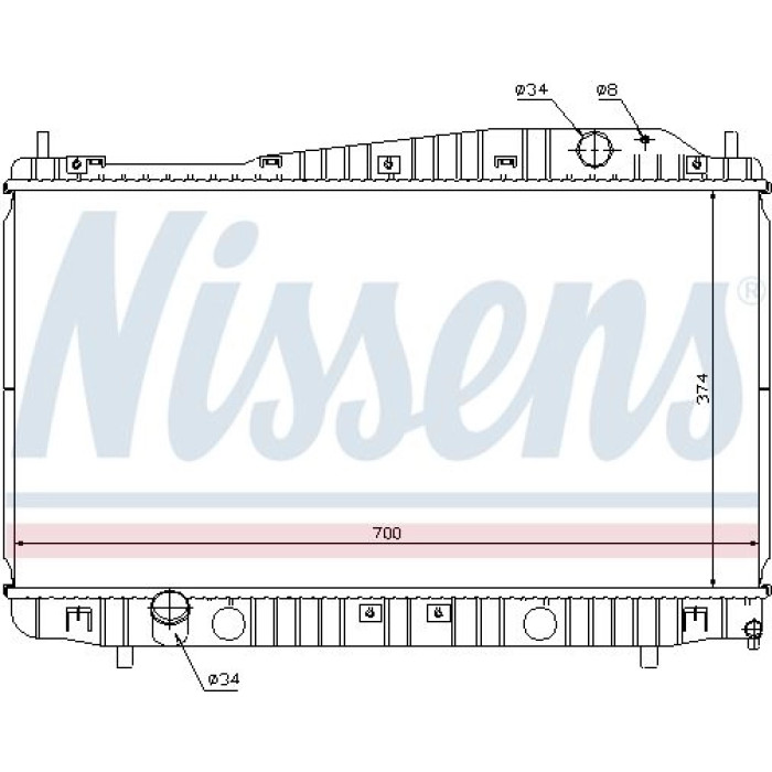 Nissens Wasserkühler PKW 61638