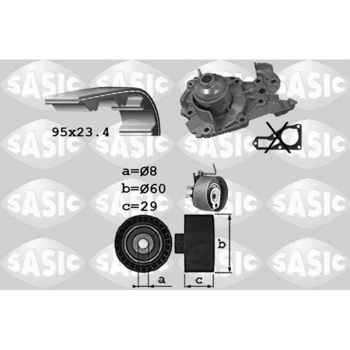 3904010 SASIC Zahnriemensatz mit Wasserpumpe 3904010 3904010 SASIC Zahnriemensatz mit Wasserpumpe 3904010