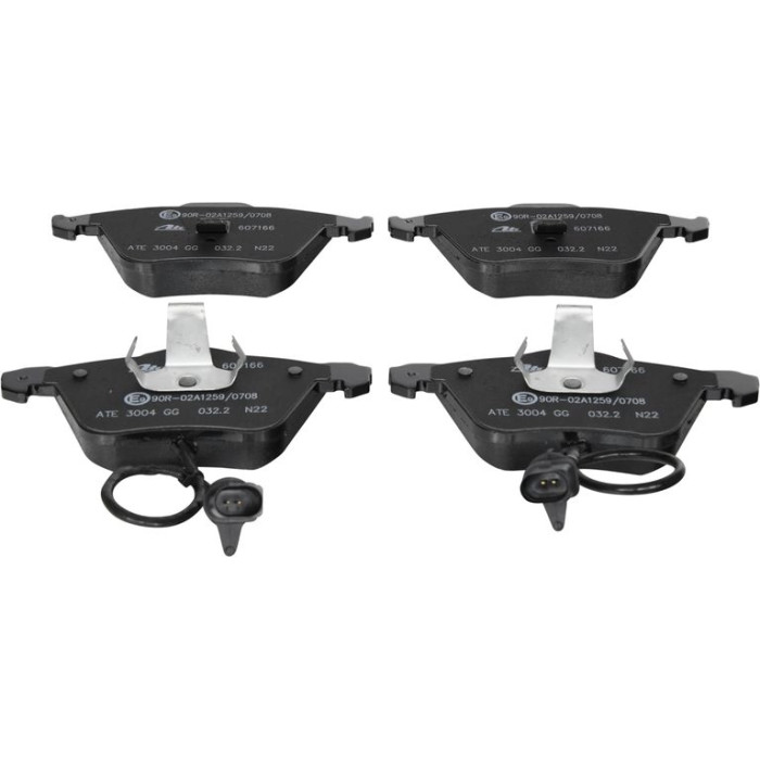ATE Bremsbelagsatz Audi Vorderachse A6 1, 8-3, 0 97-05 13.0460-7166.2 ATE Bremsbelagsatz Audi Vorderachse A6 1, 8-3, 0 97-05 13.0460-7166.2
