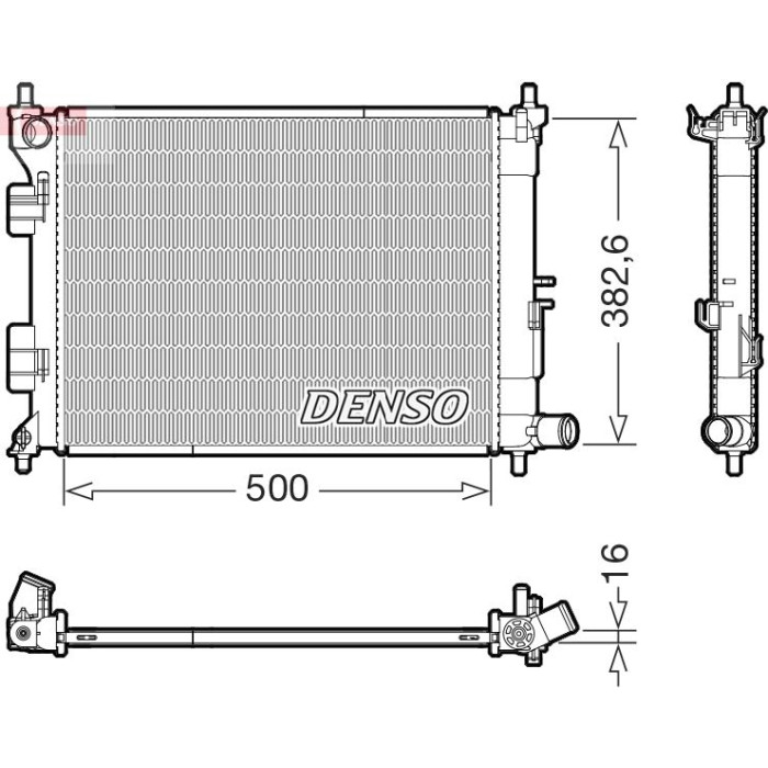 Denso Motorkühler DRM41032 Denso Motorkühler DRM41032