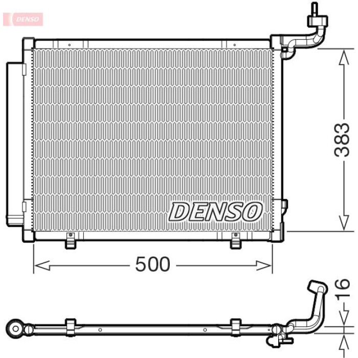 Denso Klimakondensator DCN10057 Denso Klimakondensator DCN10057