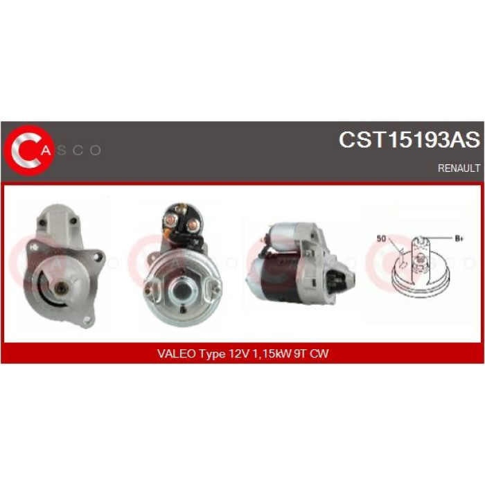 CASCO Anlasser CST15193AS CASCO Anlasser CST15193AS