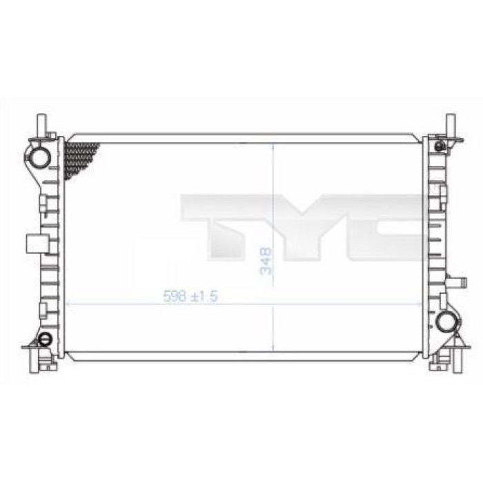 TYC Motorkühler 710-0040 TYC Motorkühler 710-0040