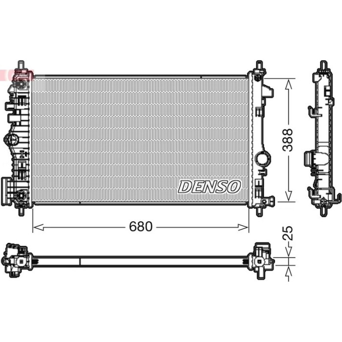 Denso Motorkühler DRM20108 Denso Motorkühler DRM20108