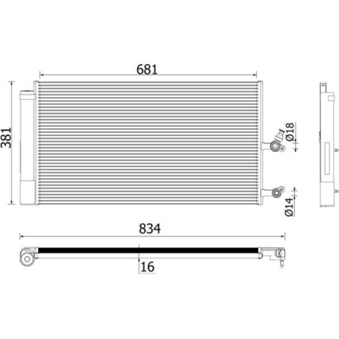 MAHLE Kondensator, Klimaanlage AC 890 000P MAHLE Kondensator, Klimaanlage AC 890 000P