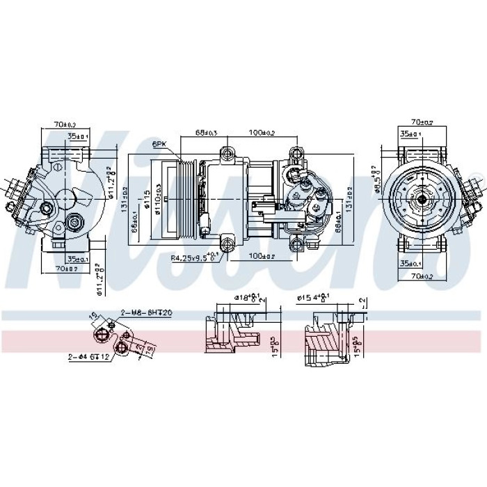 Nissens Klimakompressor PKW 890078 Nissens Klimakompressor PKW 890078