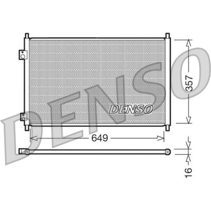 Denso Klimakondensator DCN40008