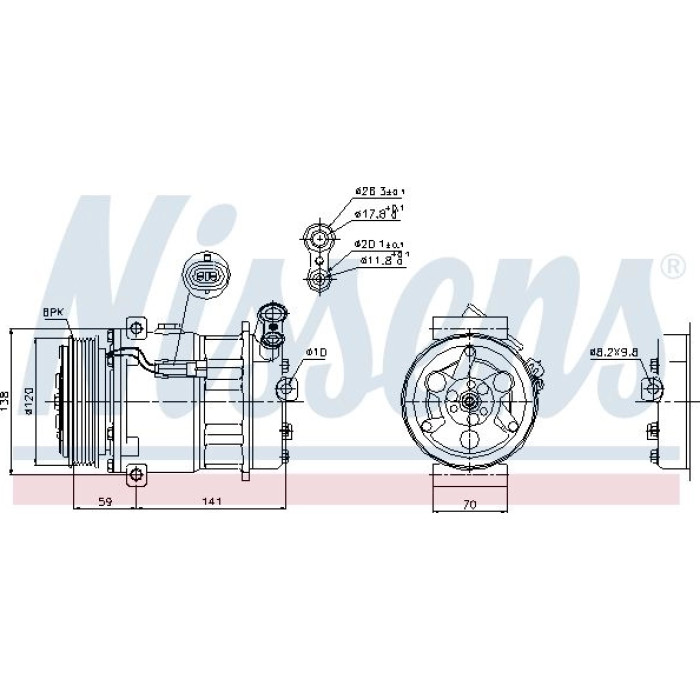 Nissens Klimakompressor PKW 89124 Nissens Klimakompressor PKW 89124
