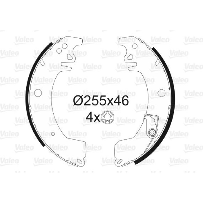 Valeo Bremsbacken 562045