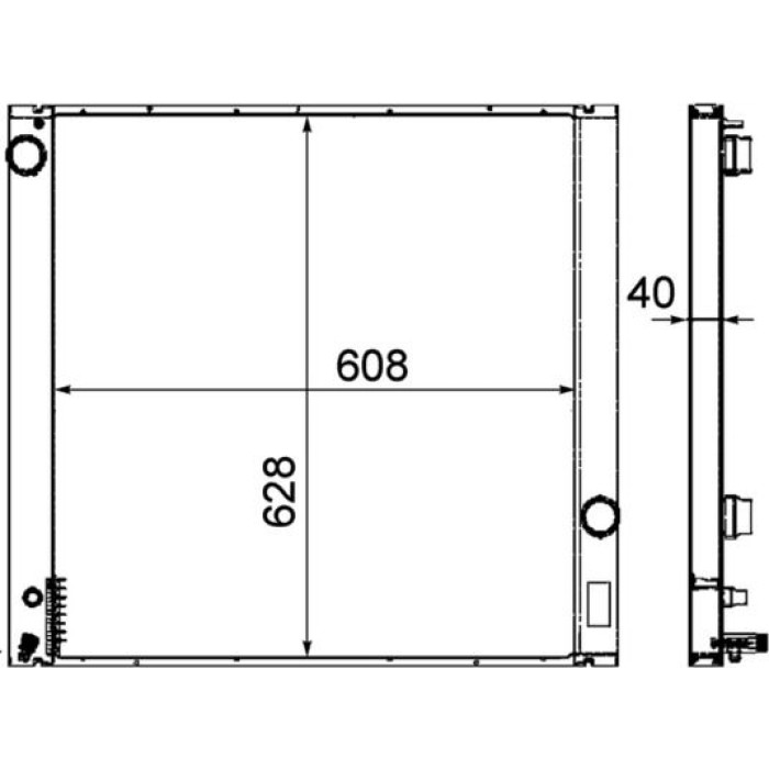 Kühler, Motorkühlung CR 530 000P