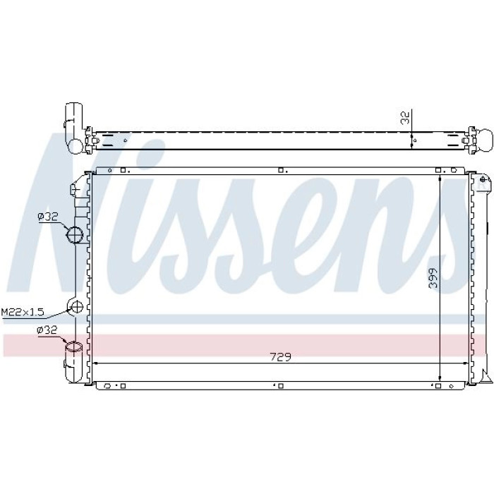 Nissens Wasserkühler PKW 63936A Nissens Wasserkühler PKW 63936A