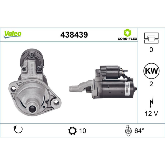 Valeo Anlasser 438439 Valeo Anlasser 438439