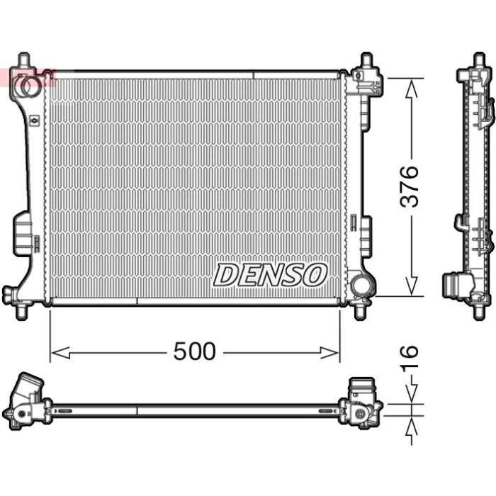 Denso Motorkühler DRM41010 Denso Motorkühler DRM41010