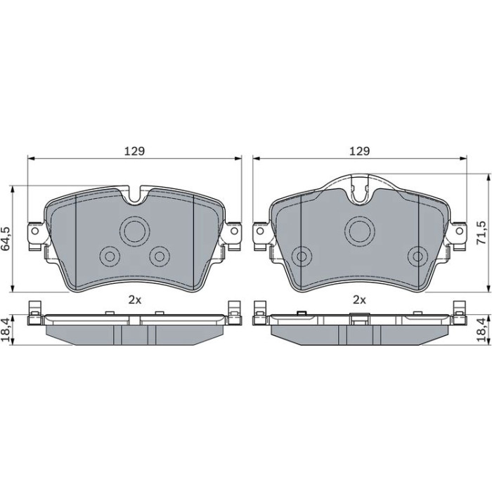 Bosch Bremsbelagsatz 0 986 494 809 Bosch Bremsbelagsatz 0 986 494 809
