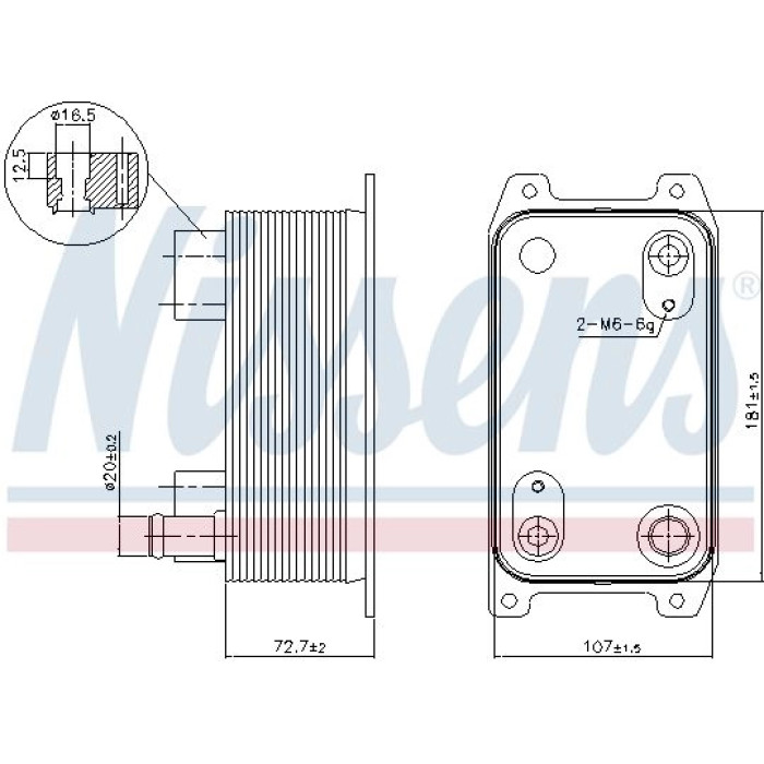 Nissens Ölkühler PKW 90941 Nissens Ölkühler PKW 90941