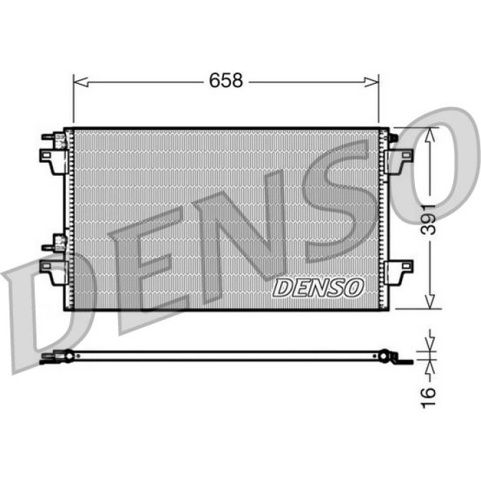 Denso Klimakondensator DCN23018