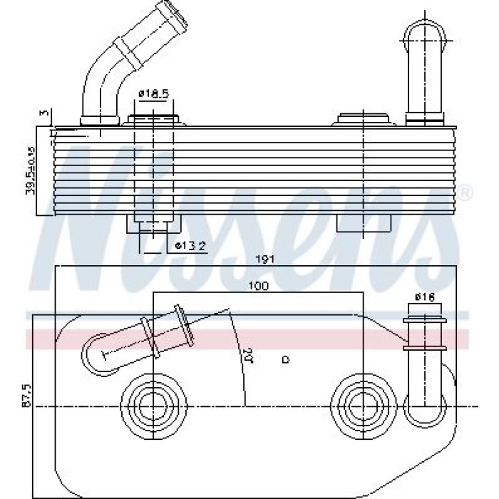 Nissens Ölkühler PKW 90667 Nissens Ölkühler PKW 90667