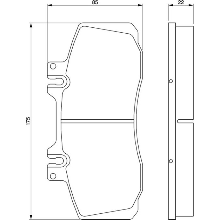 Bosch Bremsbelagsatz 0 986 468 350 Bosch Bremsbelagsatz 0 986 468 350