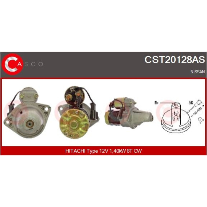 CASCO Anlasser CST20128AS CASCO Anlasser CST20128AS